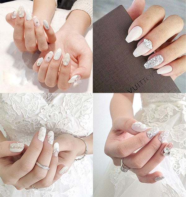10 mẫu nail cô dâu đẹp đơn giản nhẹ nhàng hiện đại và sang chảnh - 3