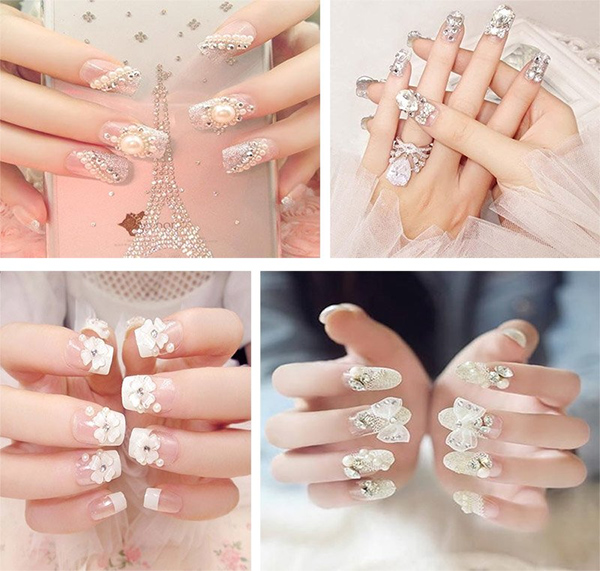 10 mẫu nail cô dâu đẹp đơn giản nhẹ nhàng hiện đại và sang chảnh - 5