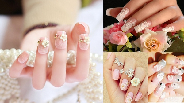 10 mẫu nail cô dâu đẹp đơn giản nhẹ nhàng hiện đại và sang chảnh - 8